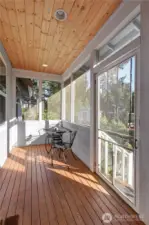 Sun Room off the Great Room Overlooks the Rear Naturescape.