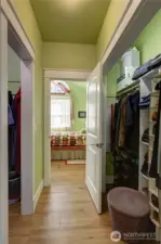 His and Hers Walk Through Closets.