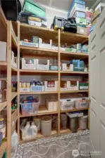 Wall to Ceiling Pantry in the Garage