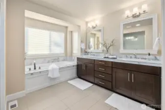 Primary bath with 2 sinks
