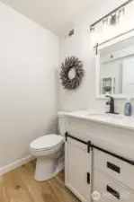 Half bath on the main floor