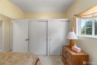 2nd bedroom with big closets