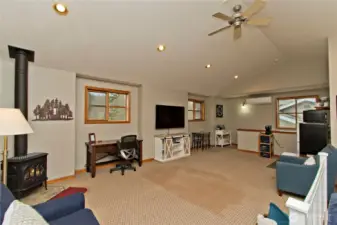 Alternate view of studio style ADU above garage.