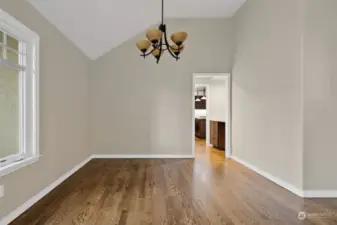 Formal dining room. Freshly painted throughout.