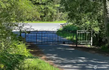 Leaving the community, the gate opens slowly as you approach.