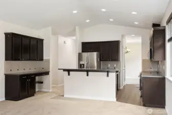 Desk / Buffet area off Kitchen