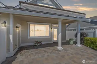 Enjoy your fully fenced patio featuring a newly installed electric awning—perfect for relaxing or entertaining in comfort and privacy