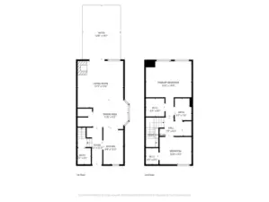 two floor floor plan