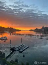 Sunsets make everyday life so special at this home.