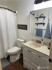 Hallway bathroom