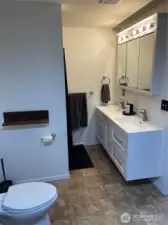 Garage Conversion bathroom/laundry.