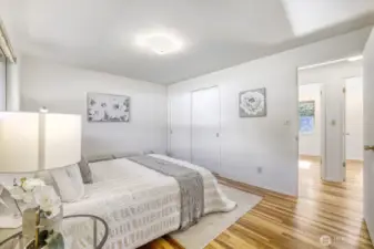 Primary Bedroom with two closets