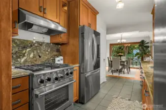 Granite countertops & a pot filler