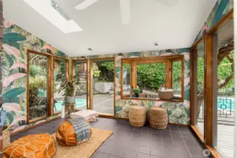 Spacious sunroom