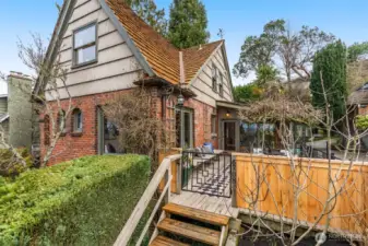 Second entry to the home is on the right hand side of the house