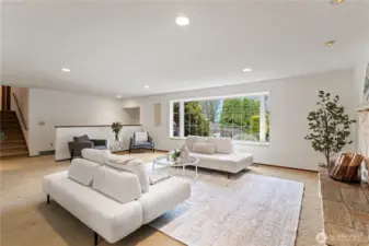 Bay window with lots of natural light