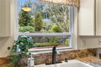 Look out a your dreamy backyard