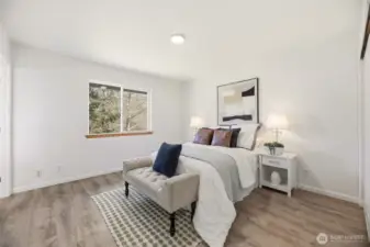 Spacious primary bedroom.