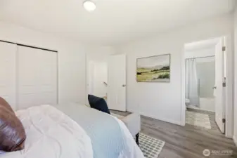 Primary bedroom with it's own ensuite.