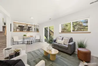 Family room full of entertaining possibilites.