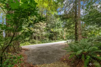 Exiting the trail and returning to parking off of Green Spot