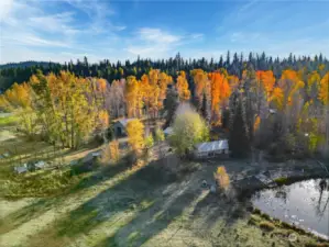 Pastures and pond