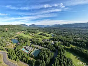 Birds eye-view of Tumble Creek.