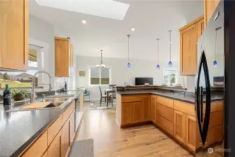 Great open kitchen layout.