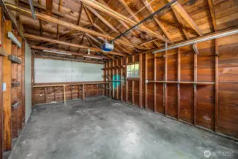 Inside of garage.