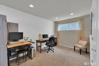 loft space with closet. Originally was going to be 4th bedroom. Wall could be added