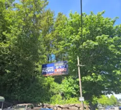 Billboard located on property.