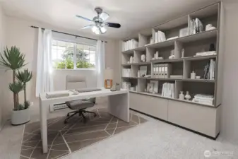 Main home - 1st bedroom or office space down the hall.