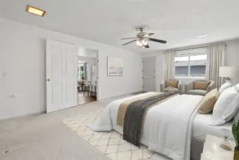 ADU - Spacious 281sqft bedroom with separate entry - could easily be an additional living room or flex space for office/gym