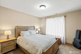 Bedroom located upstairs with spacious closet space for all your needs