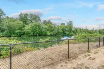 Private pathways to your dock with a fenced yard