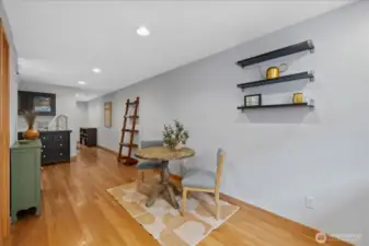 Plenty of room for dining area, coffee bar, additional kitchen island, etc