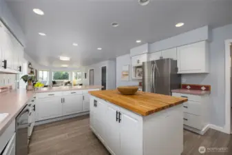 Butcher block island