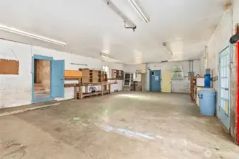 Garage interior.