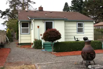 Rear of the home