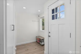 Mudroom off of backdoor