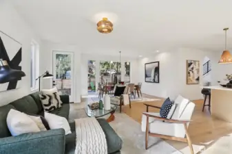 Spacious living room