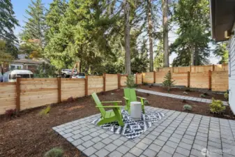 Front Yard West Facing Patio
