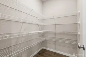 Huge walk in pantry!