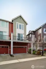 spacious deck off the living room