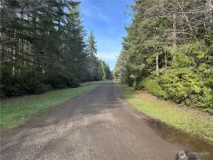 Property is located near the end of a private road.