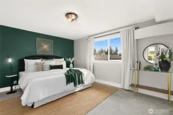 primary suite with A/C