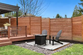 perfect spot for a firepit!