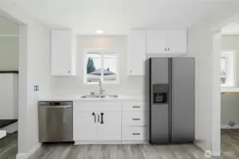 Fridge staged