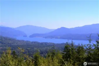 Great view of Lake Whatcom to the SE  with Sudden Valley across the lake in the distance
