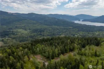 Aerial View from Lot 20 of Lake Whatcom and Squalicum Valley
